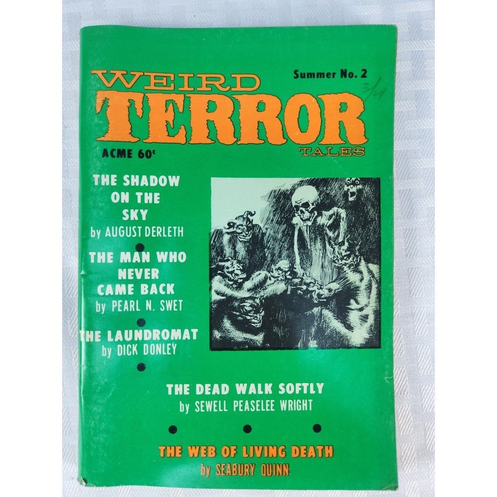 Summer 1970 Weird‎ Horror Tales #2 Digest Virgil Finlay Cover Very Good